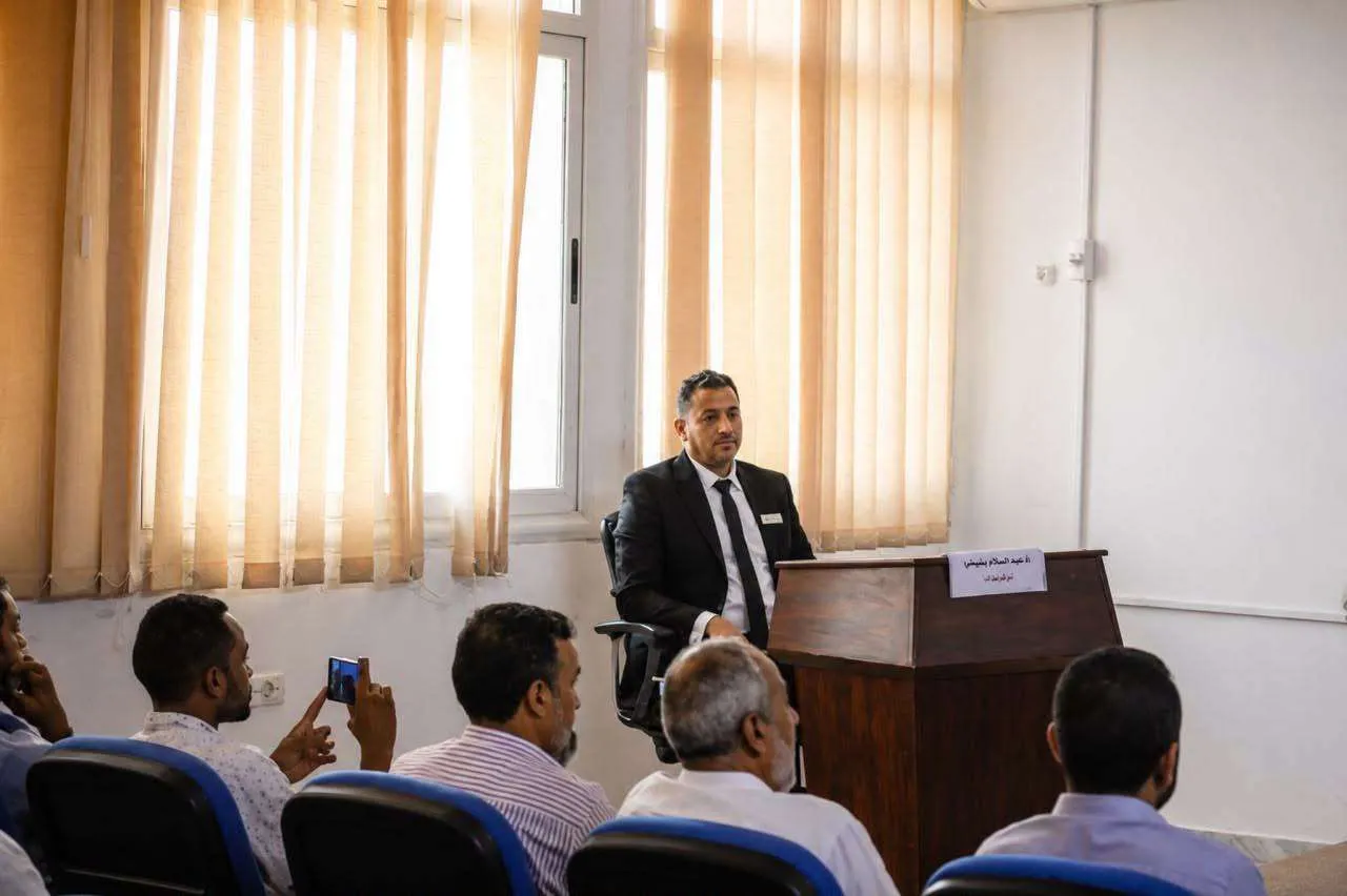 مشاركة علمية لعضو هيئة التدريس بمدرسة العلوم القانونية في مناقشة رسالة ماجستير بجامعة الزاوية