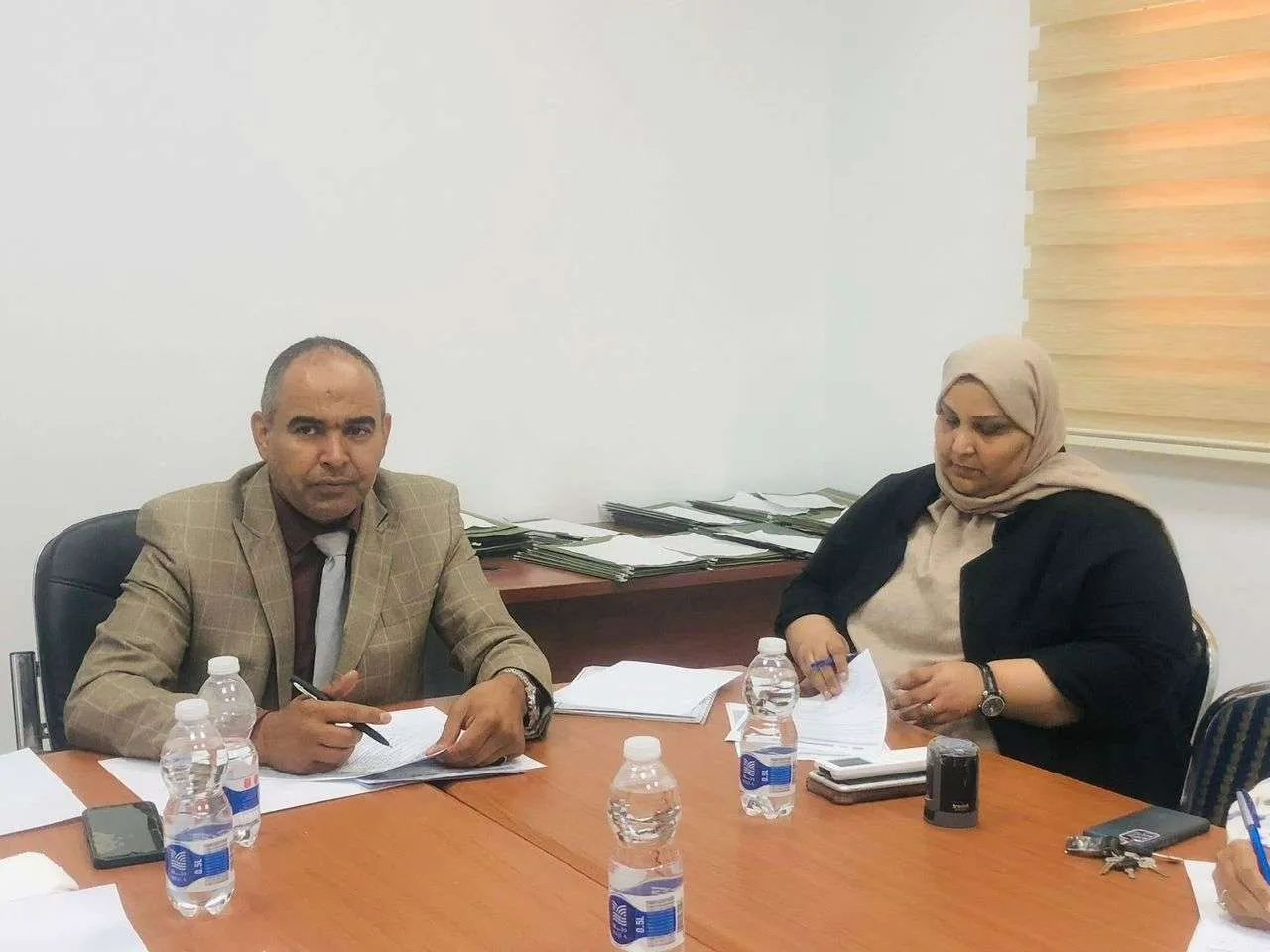 الاجتماع الدوري للجنة الإعداد والتجهيز للاعتماد المؤسسي بمدرسة العلوم الطبية