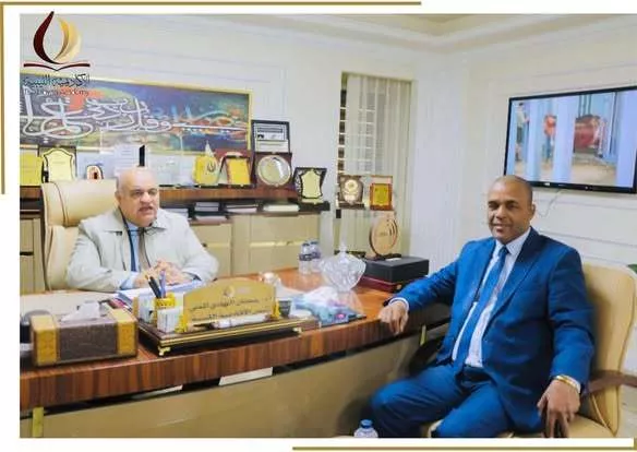 لقاء رئيس الاكاديمية الليبية مع نقيب هيئة اعضاء التدريس سبها