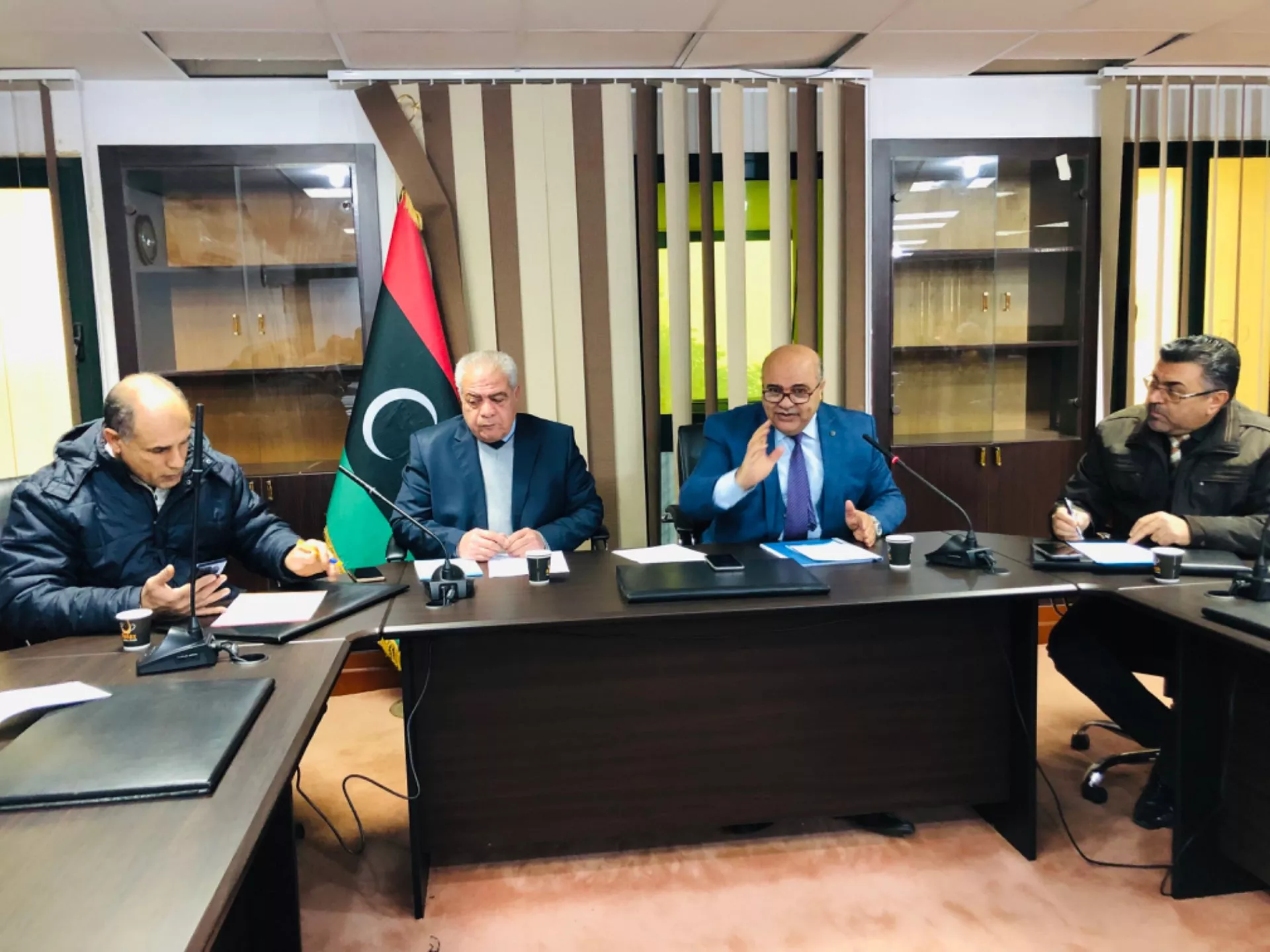 الاكاديمية الليبية تعقد الاجتماع الدوري الاول بعمداء المدارس و مدراء الادارات و المكاتب