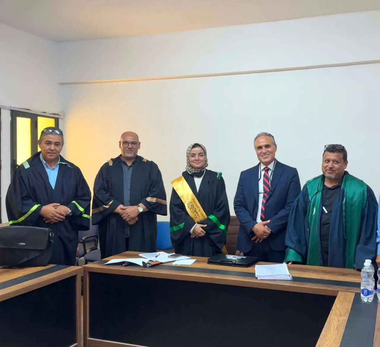 مدرسة العلوم الاساسية  تُجيز رسالة ماجستير المعنونه بــ