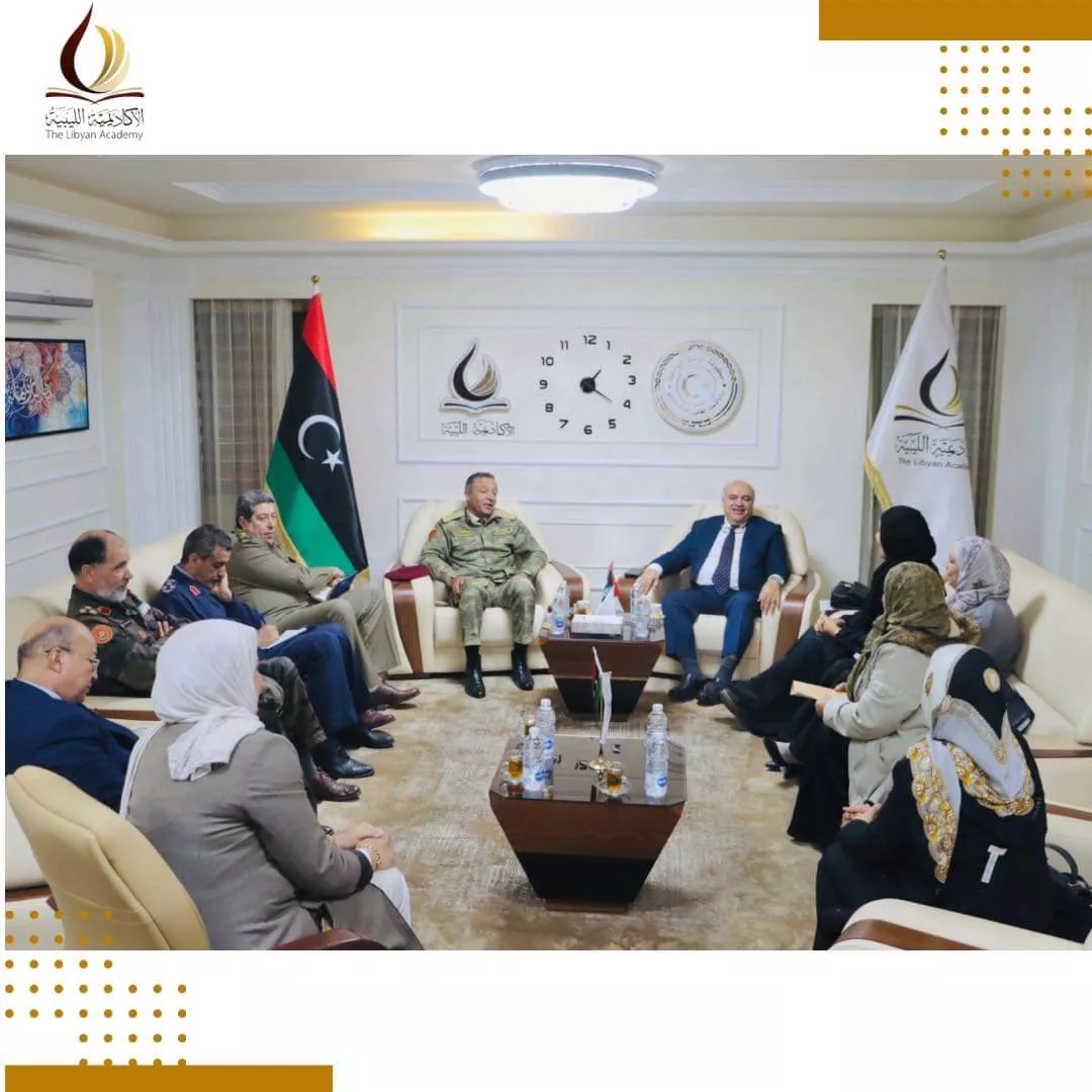 الاكاديمية الليبية في صدد توقيع مذكرة تفاهم مشترك مع إدارة التدريب بوزارة الدفاع